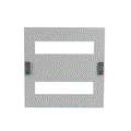 Slotted cover, Rows: 2, 300 mm x 296 mm x 230 mm, IP2XC