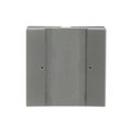 HVAC/CO2-device 2gang stainless steel - Pure Stainless Steel