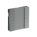 HVAC/CO2-device 2gang stainless steel - Pure Stainless Steel