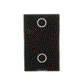 SCATOLA OPZIONALE PREINCASSO 2X1 41382PB, 1/2, Nero