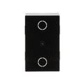 SCATOLA OPZIONALE PREINCASSO 2X1 41382PB, 1/2, Nero