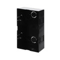 SCATOLA OPZIONALE PREINCASSO 2X1 41382PB, 1/2, Nero