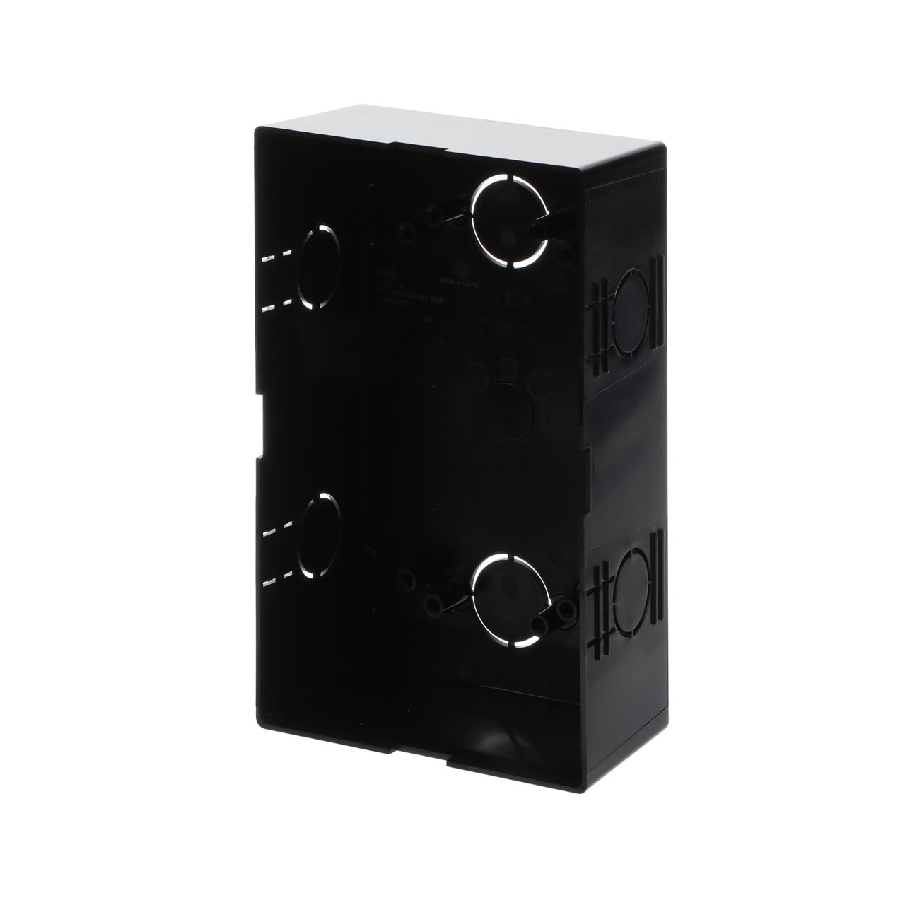 SCATOLA OPZIONALE PREINCASSO 2X1 41382PB, 1/2, Nero – Immagine 4 di 4