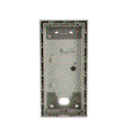 Scatola Da Parete Grigia 3X1 41383S-H, 1/3, Grigio