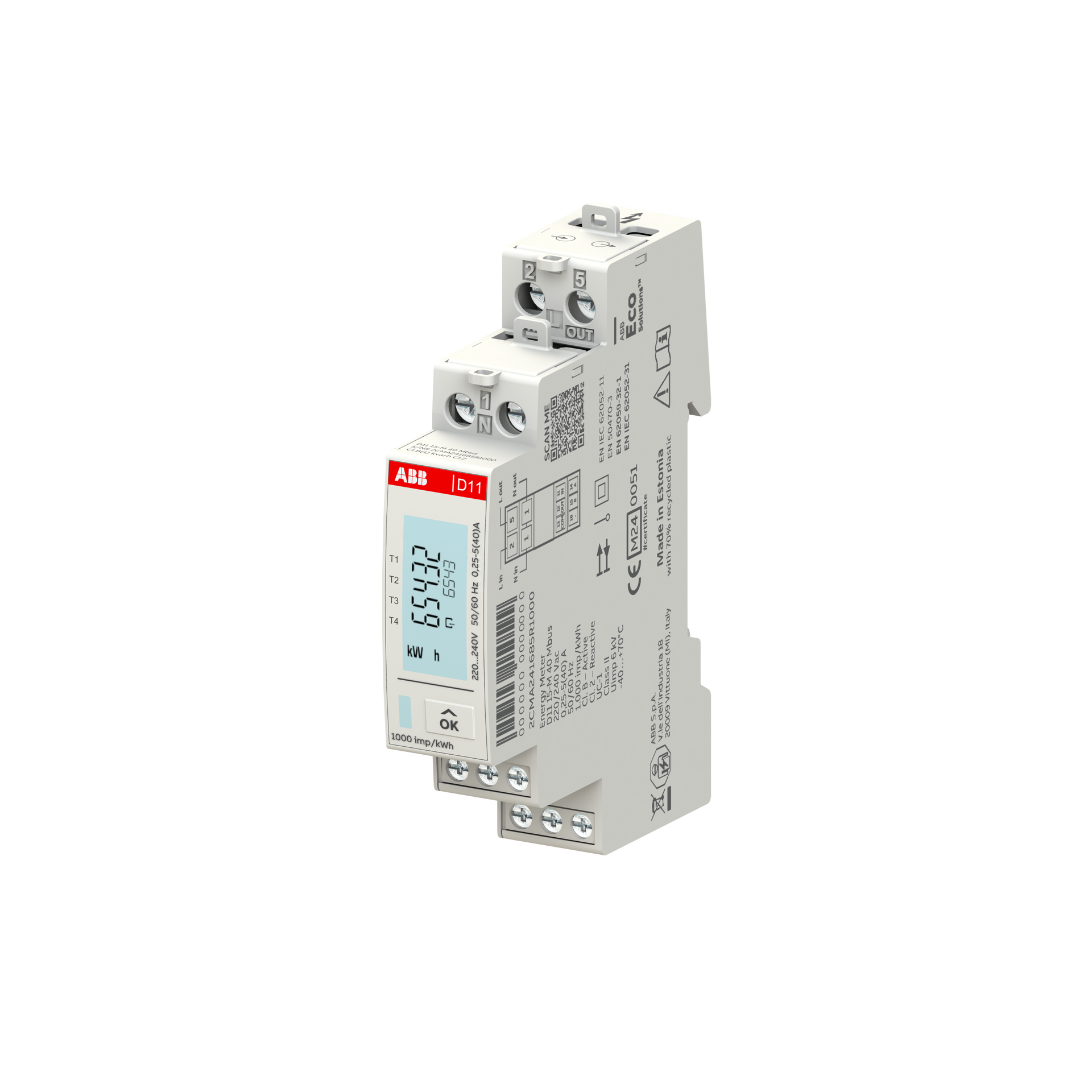 Energy meter '15', M-Bus, 1-phase, 40 A – Immagine 3 di 3