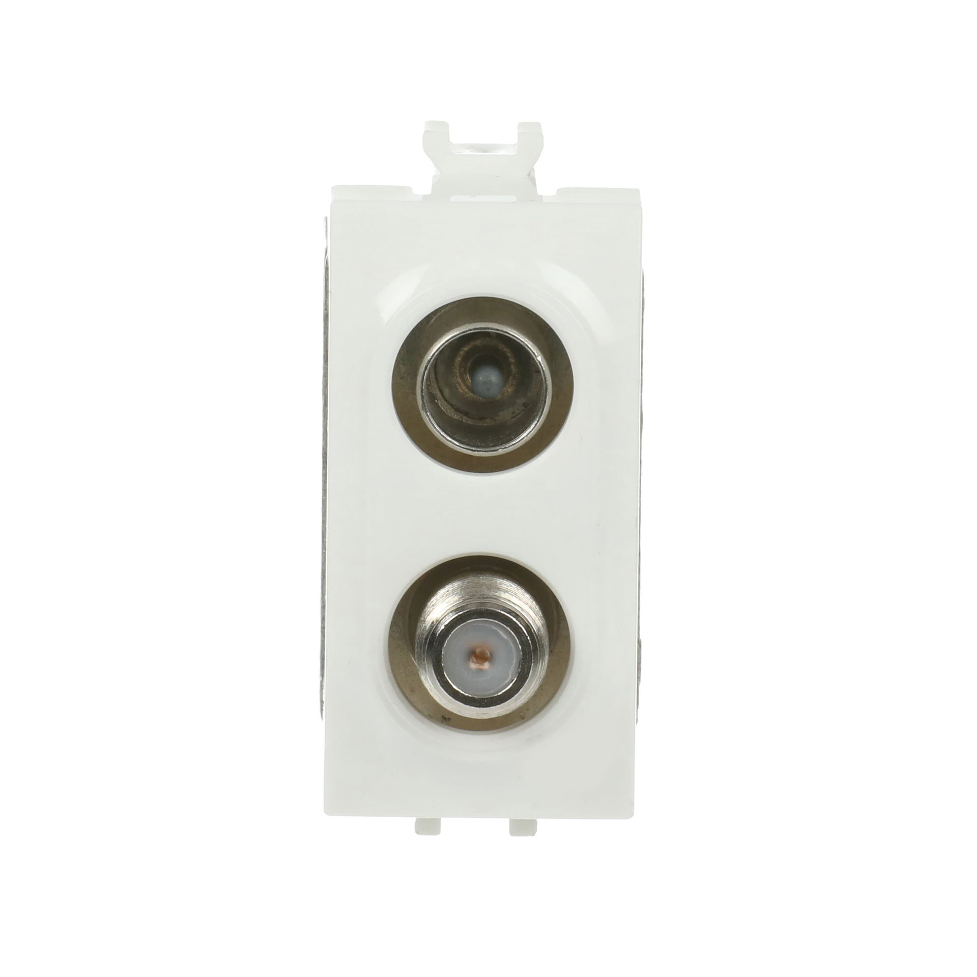 Prese TV Loop-through socket Bianco - Chiara – Immagine 2 di 3