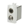 Prese TV Loop-through socket Bianco - Chiara