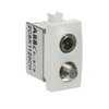 Prese TV Loop-through socket Bianco - Chiara