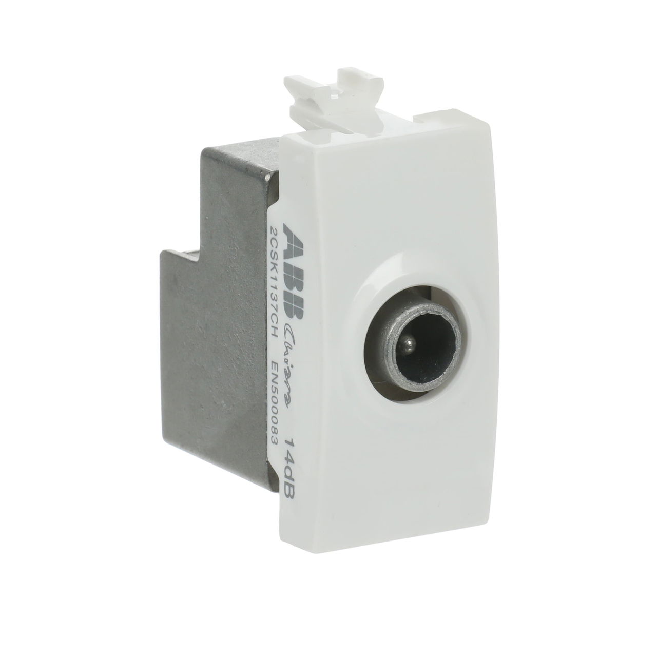 Prese TV Loop-through socket Bianco - Chiara – Immagine 2 di 3