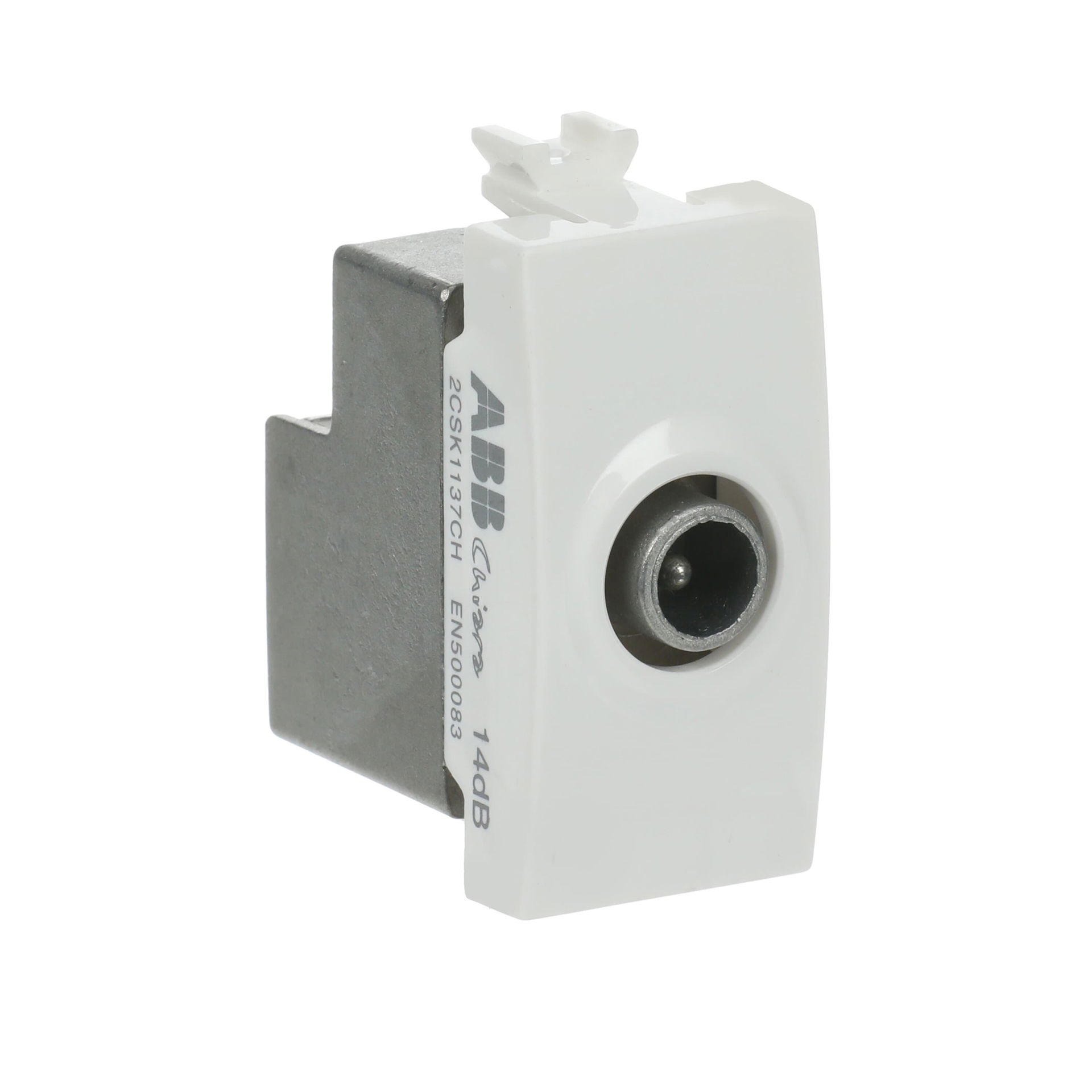 Prese TV Loop-through socket Bianco - Chiara – Immagine 2 di 3