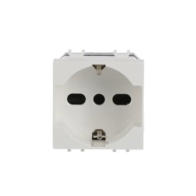 Socket outlet 2P+E, 16A, P30/P17 antibacterial   2CSK1109CHB  - Chiara