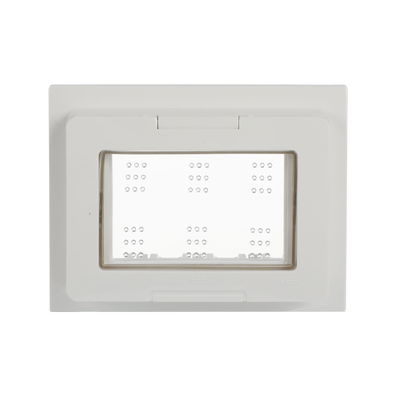 Placche da Incasso IP55 with Hinged Lid 3-gang Bianco - Chiara