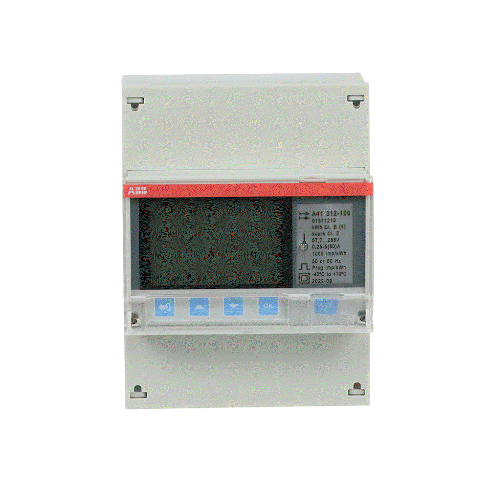 A41 312-100,  80A, cl.1, MID, RS485, bidirez., 4 tariffe 'Silver', Modbus RTU, 1-phase, 5 A