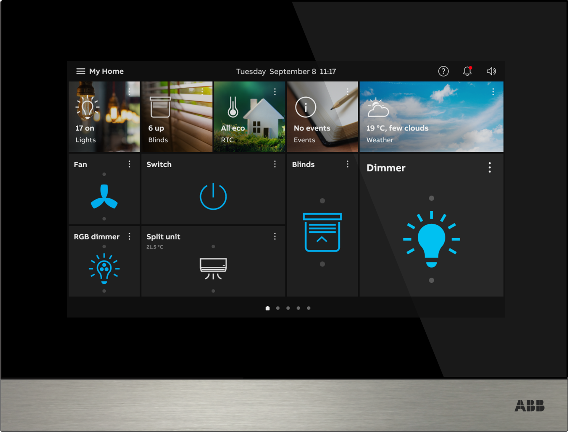 IPTOUCH7'',CIT+HBA+APP,LAN+LAN,NERO,TL, LAN + LAN, black – Immagine 2 di 3
