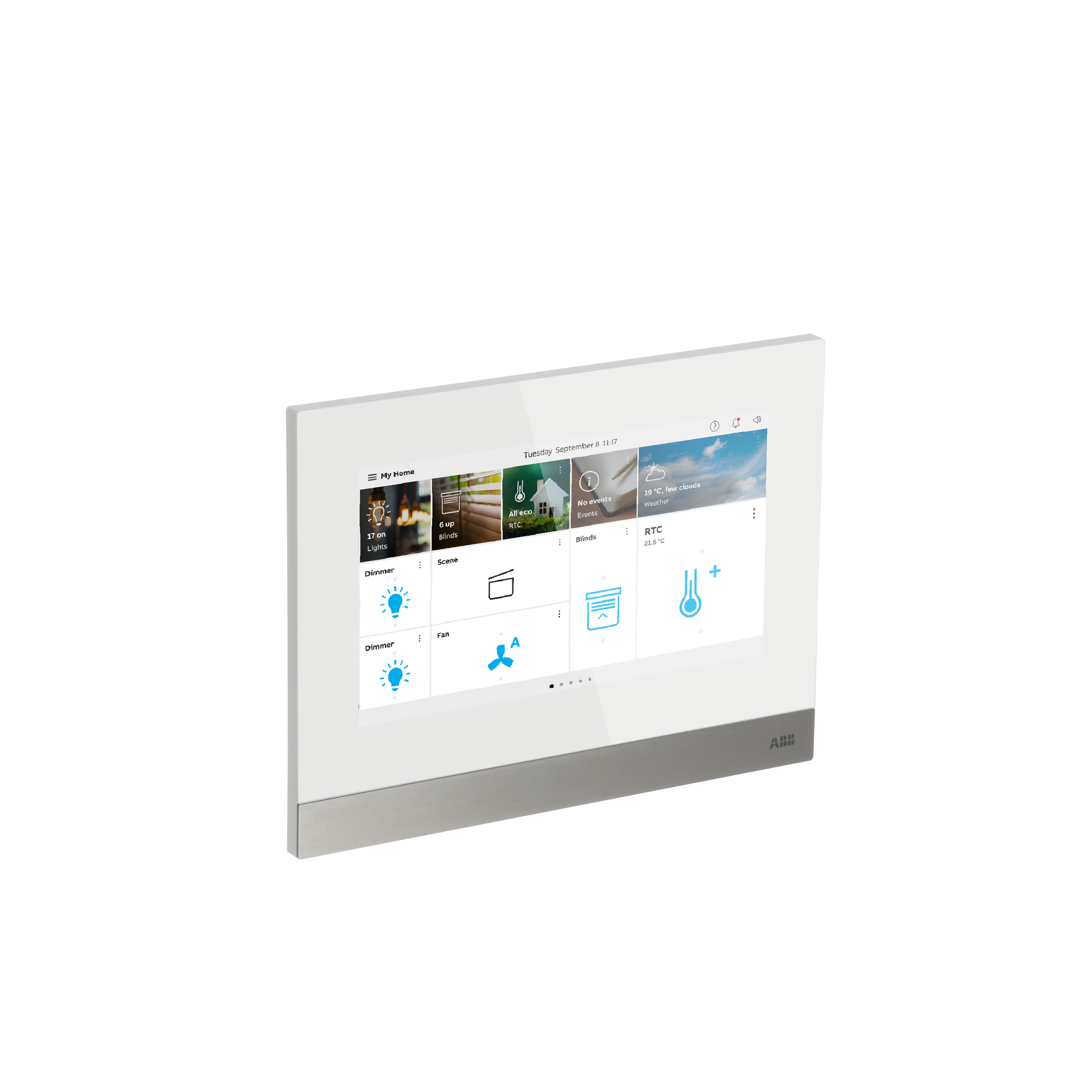IPTOUCH7'',CIT+HBA+APP,LAN+WiFi,BIANC,TL, LAN + Wi-Fi, white – Immagine 2 di 3