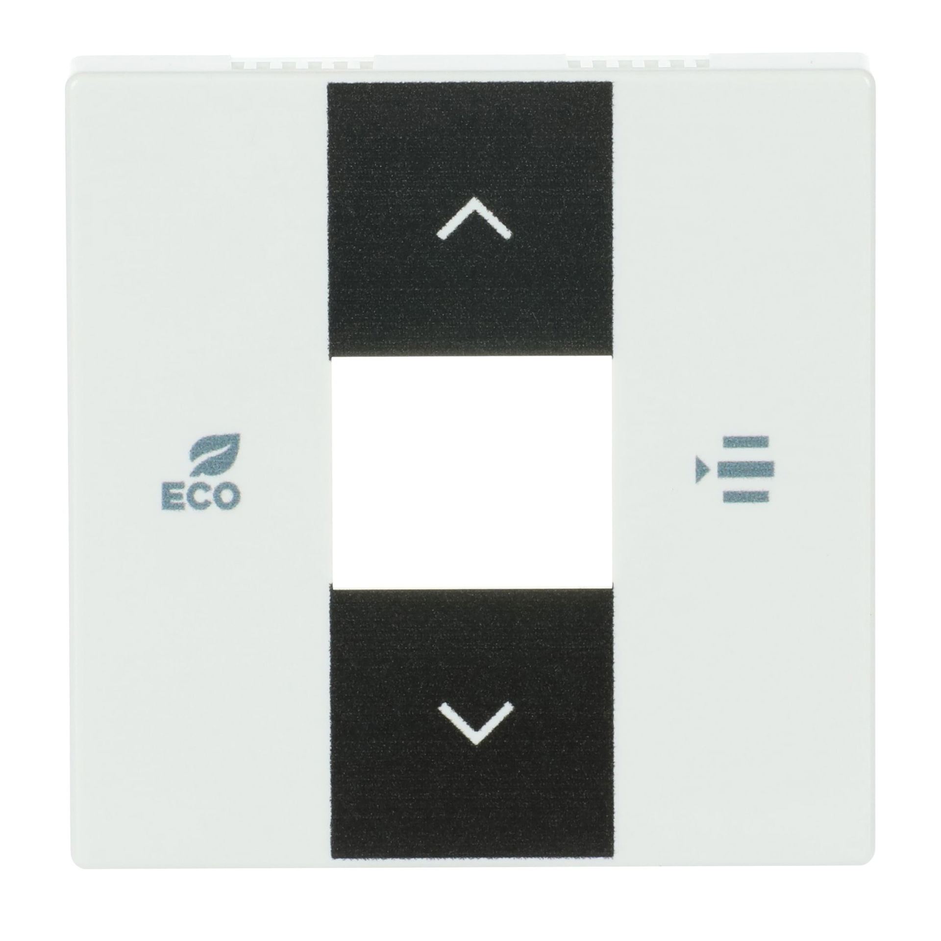 Cover plate Symbols "up, down, ECO, menu" 2gang studio white - Platform 63