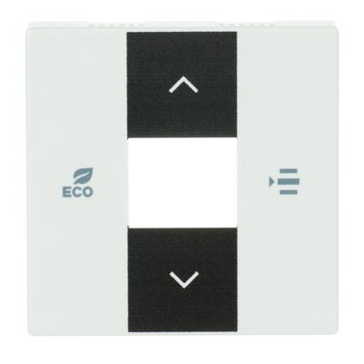 Cover plate Symbols "up, down, ECO, menu" 2gang studio white - Platform 63