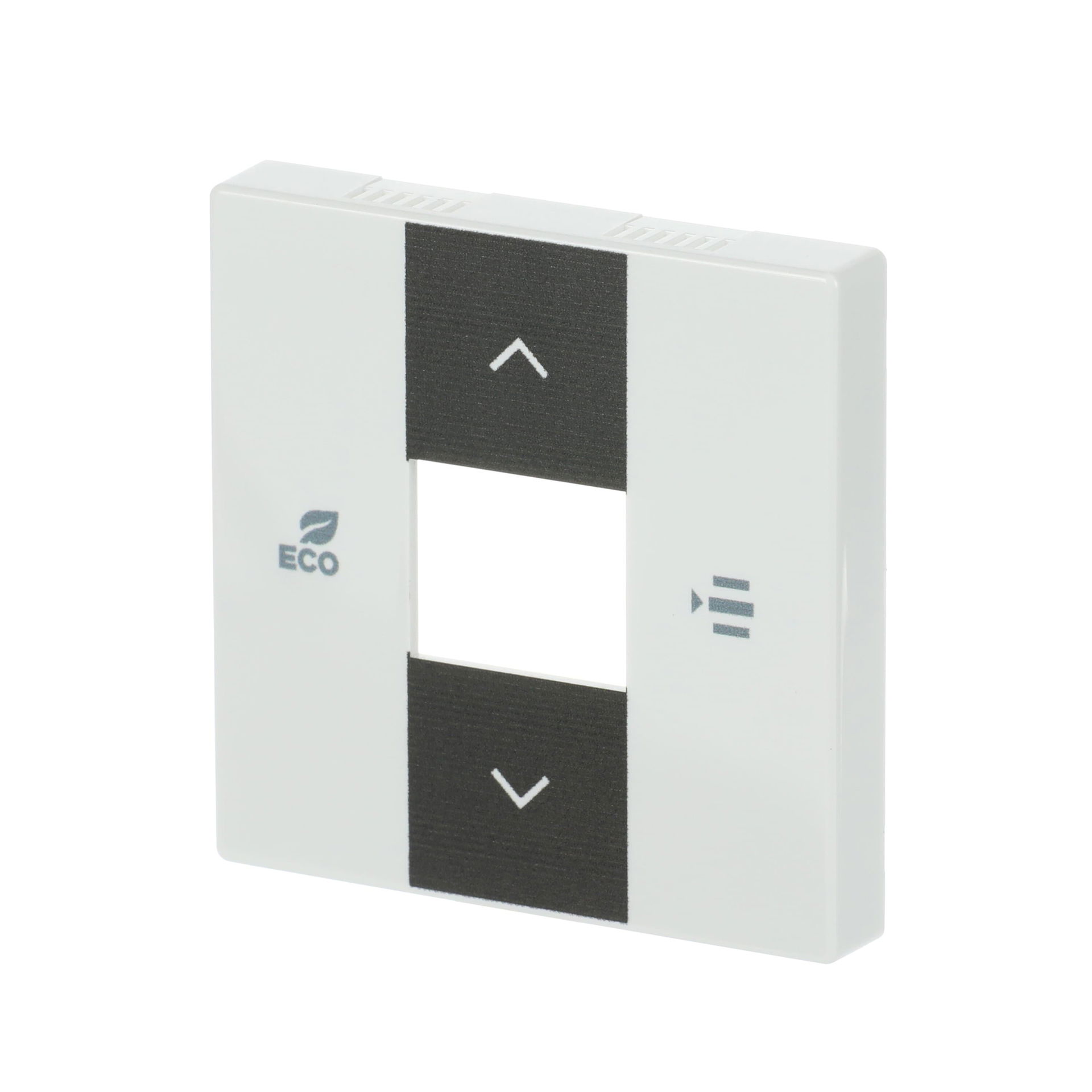 Cover plate Symbols "up, down, ECO, menu" 2gang studio white - Platform 63 – Immagine 4 di 4