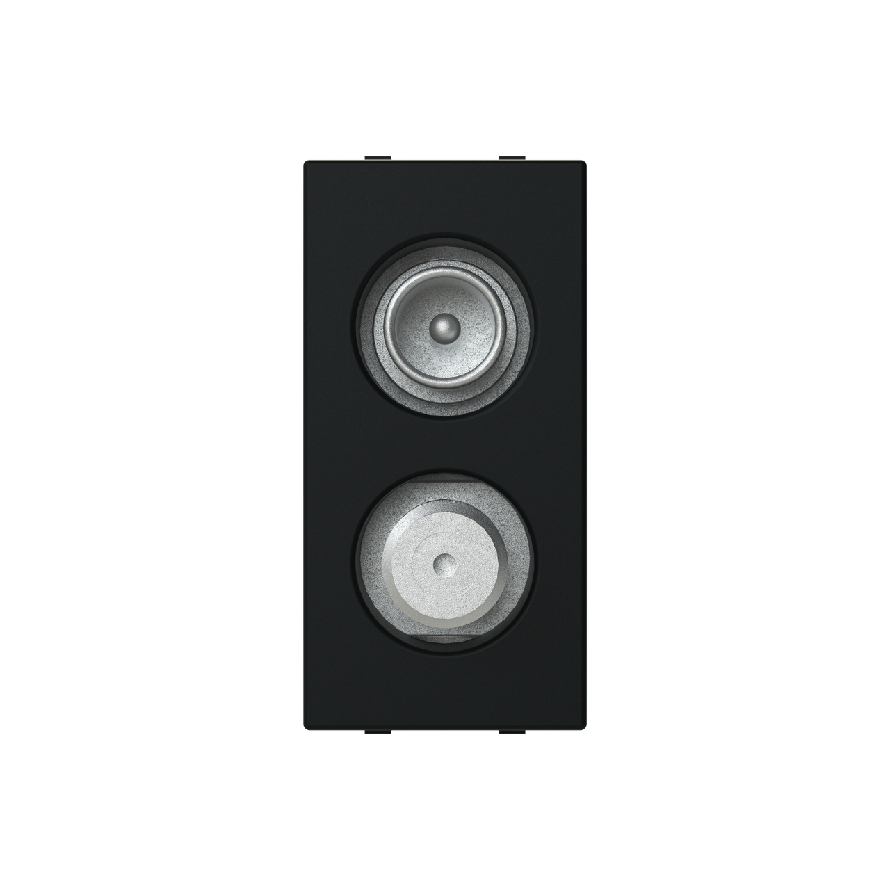 Insert/cover Sat 2 gang Black - Zenit S – Immagine 2 di 3