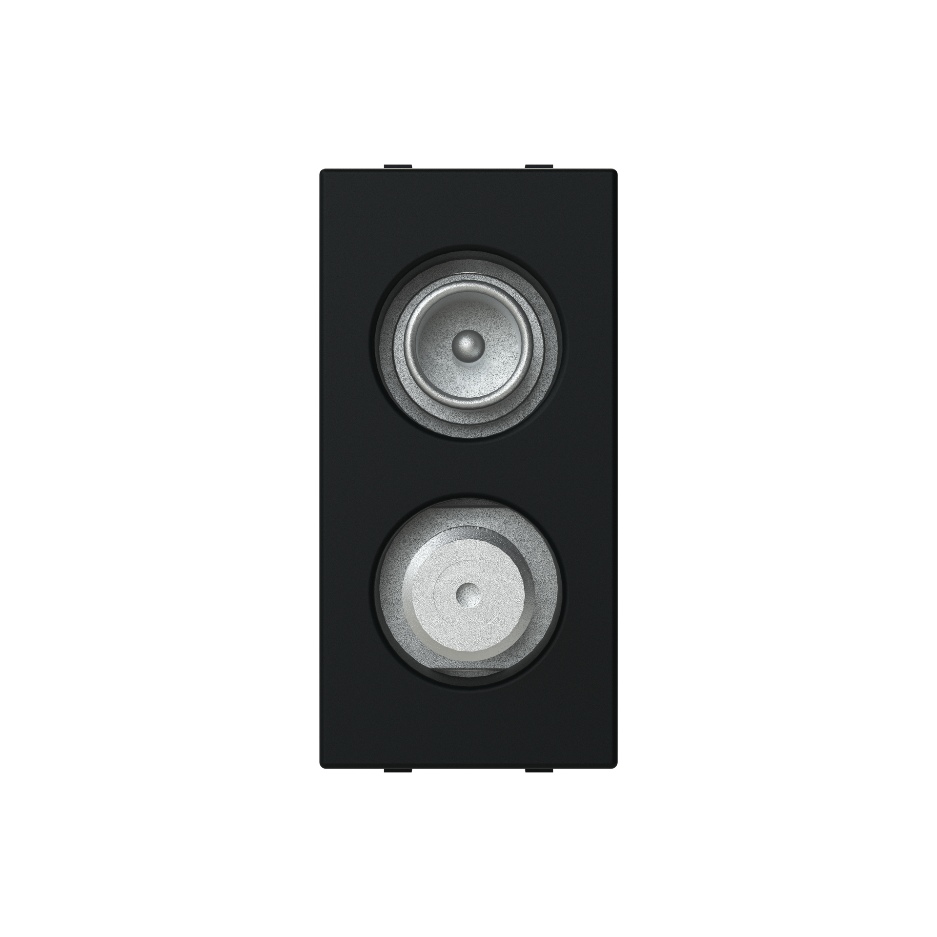 Insert/cover Sat 2 gang Black - Zenit S – Immagine 2 di 3