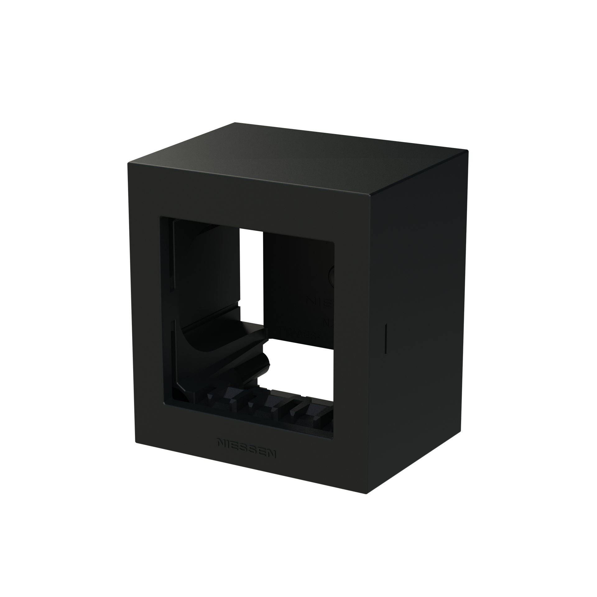 Box IP40 1-gang Black - Zenit Waterproof