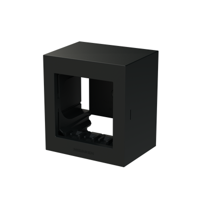 Box IP40 1-gang Black - Zenit Waterproof