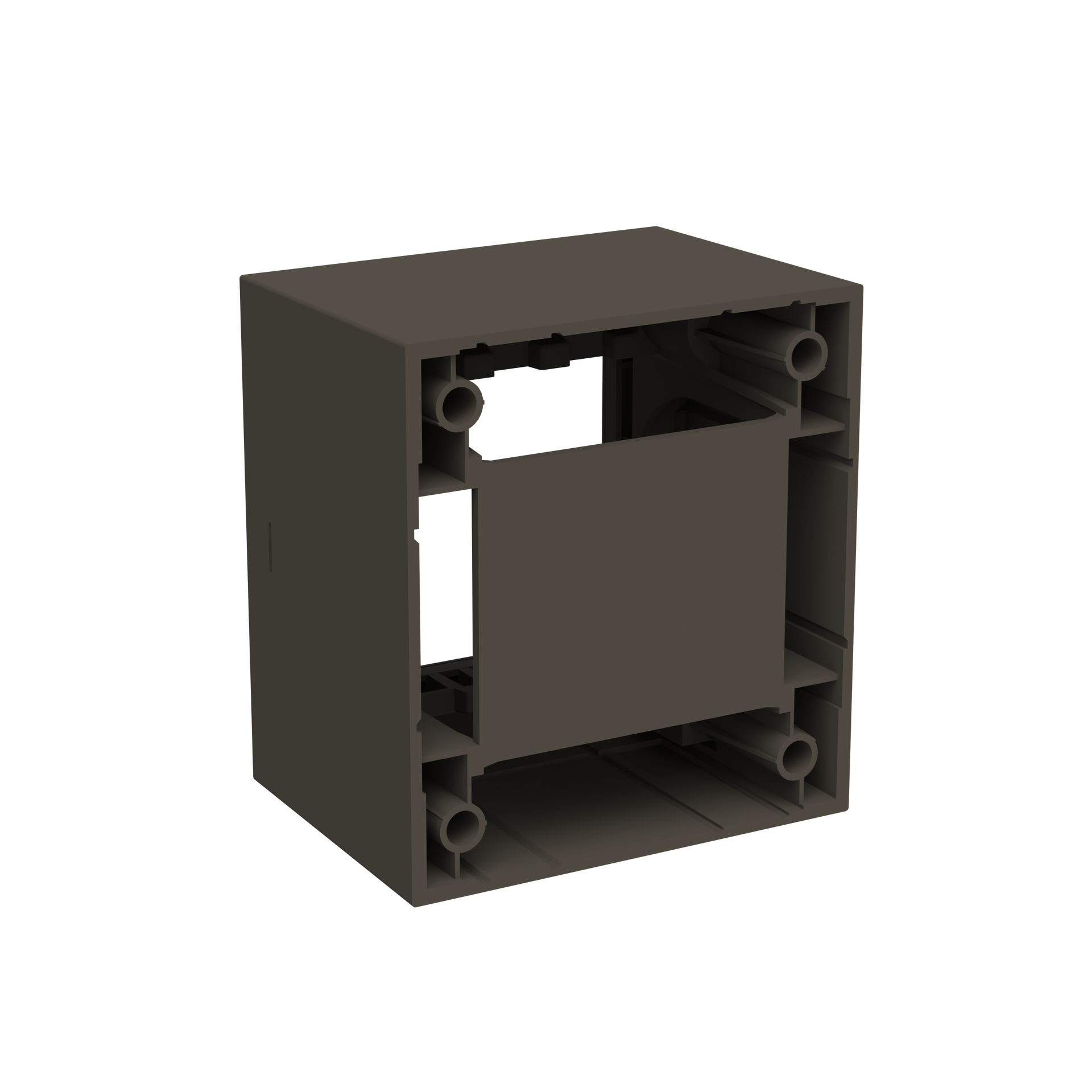 Box IP40 1-gang Anthracite - Zenit Waterproof – Immagine 2 di 3