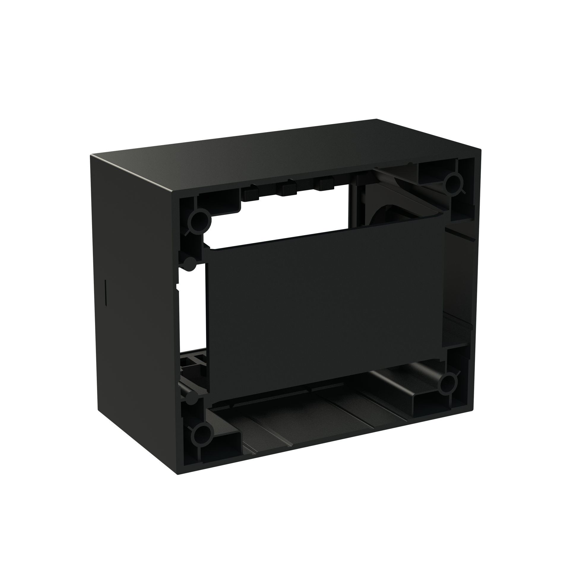 Box IP40 3-gang Black - Zenit Waterproof – Immagine 2 di 3
