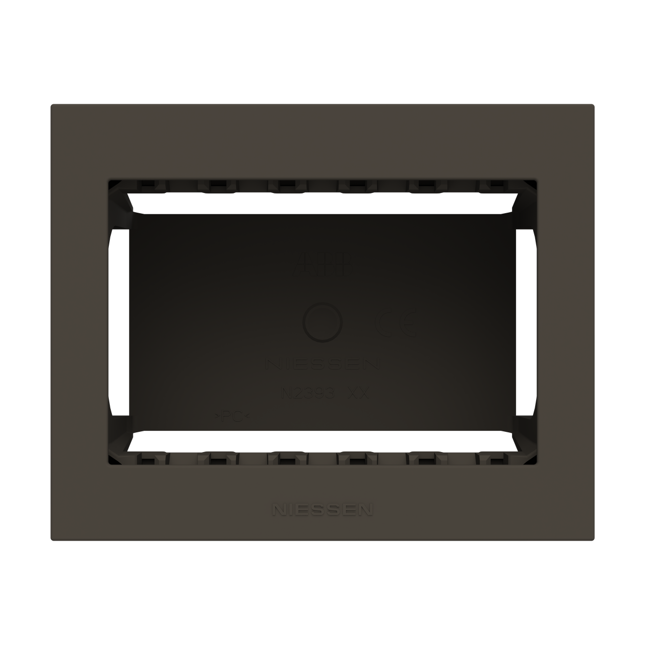 Box IP40 3-gang Anthracite - Zenit Waterproof – Immagine 2 di 3