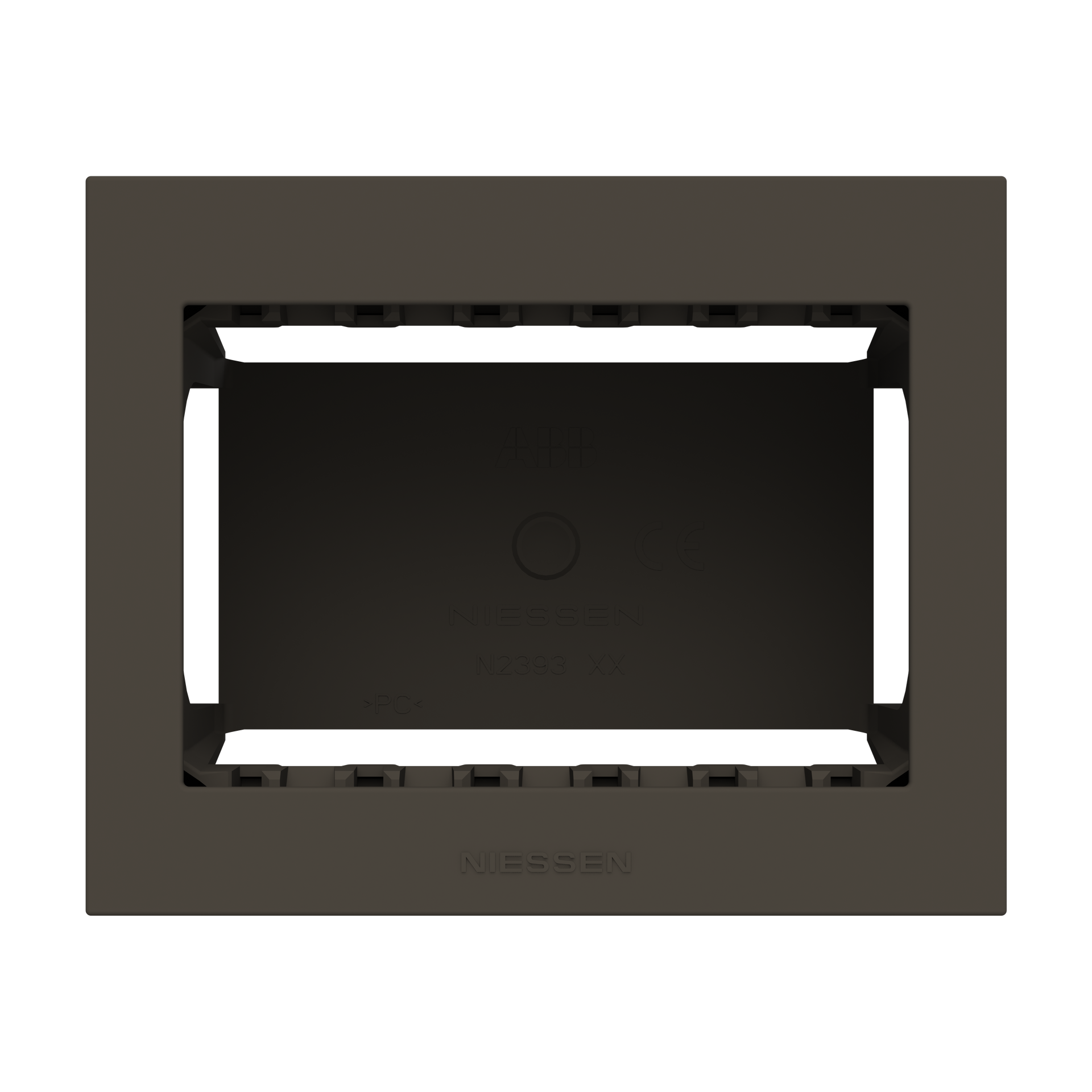 Box IP40 3-gang Anthracite - Zenit Waterproof – Immagine 2 di 3