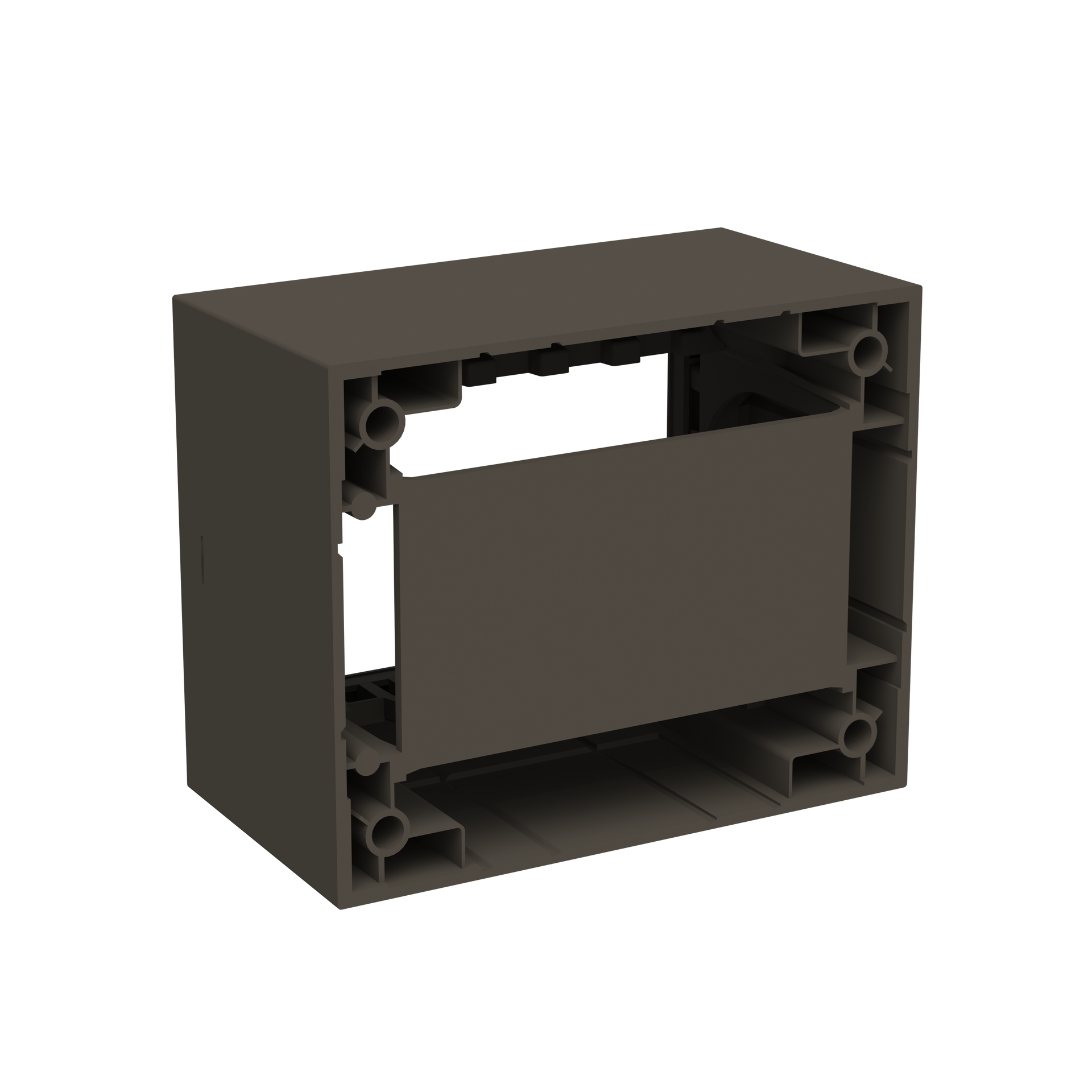 Box IP40 3-gang Anthracite - Zenit Waterproof