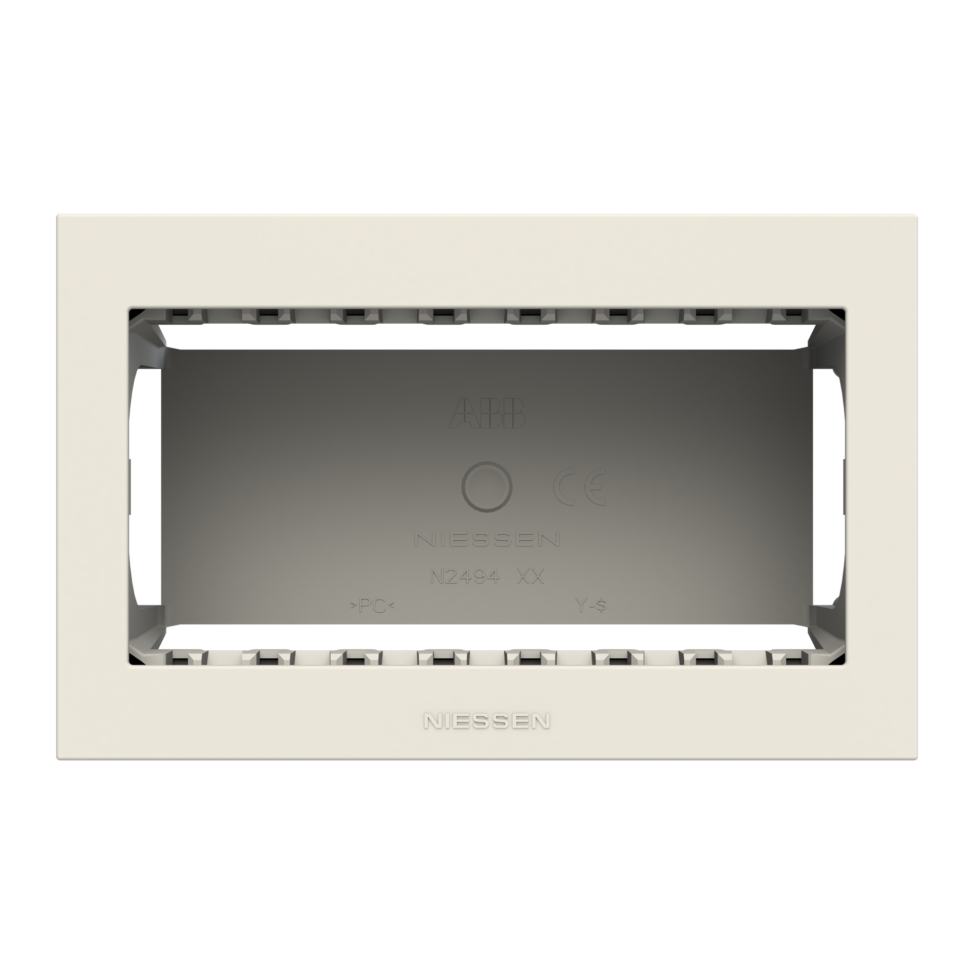 Box IP40 4-gang White - Zenit Waterproof – Immagine 2 di 3
