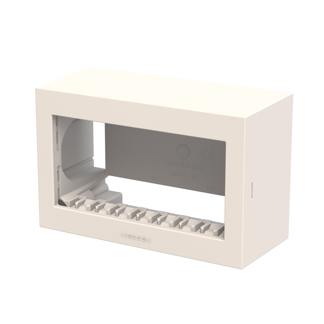 Box IP40 4-gang White - Zenit Waterproof – Immagine 3 di 3
