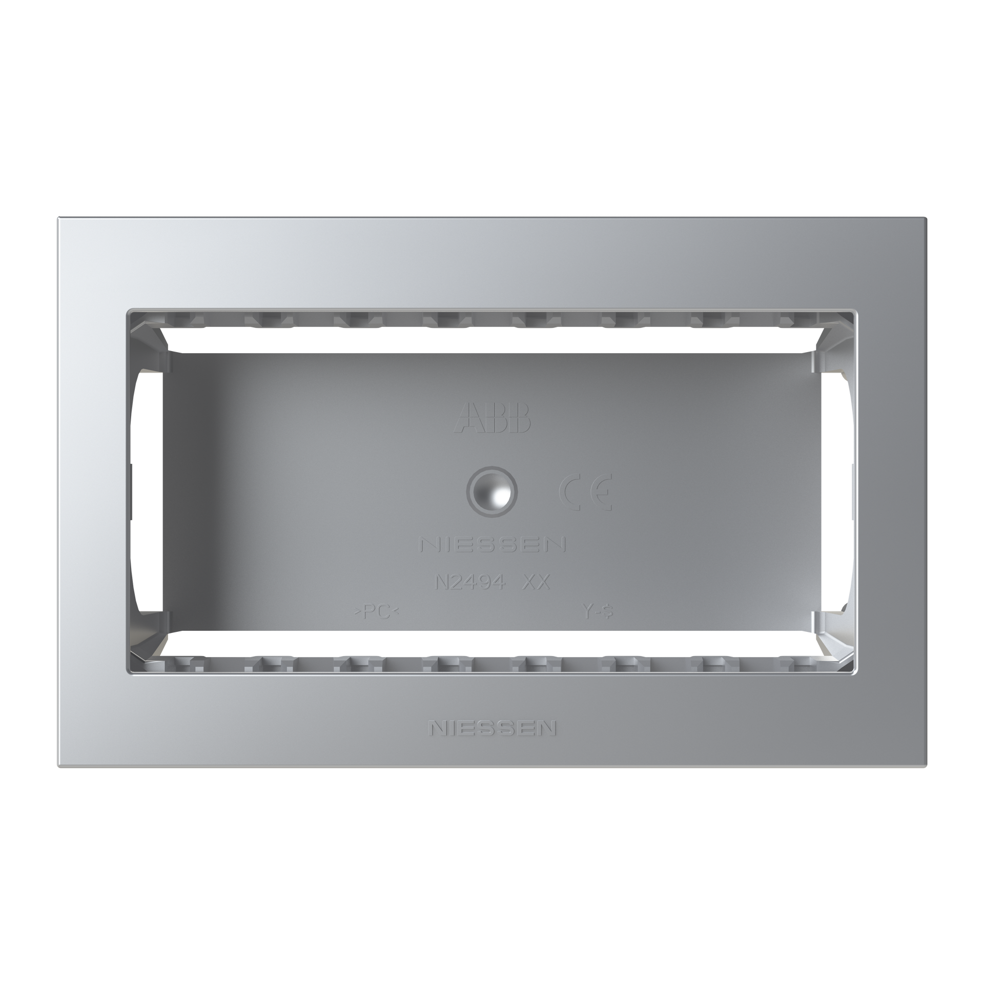 Box IP40 4-gang Silver - Zenit Waterproof – Immagine 2 di 3