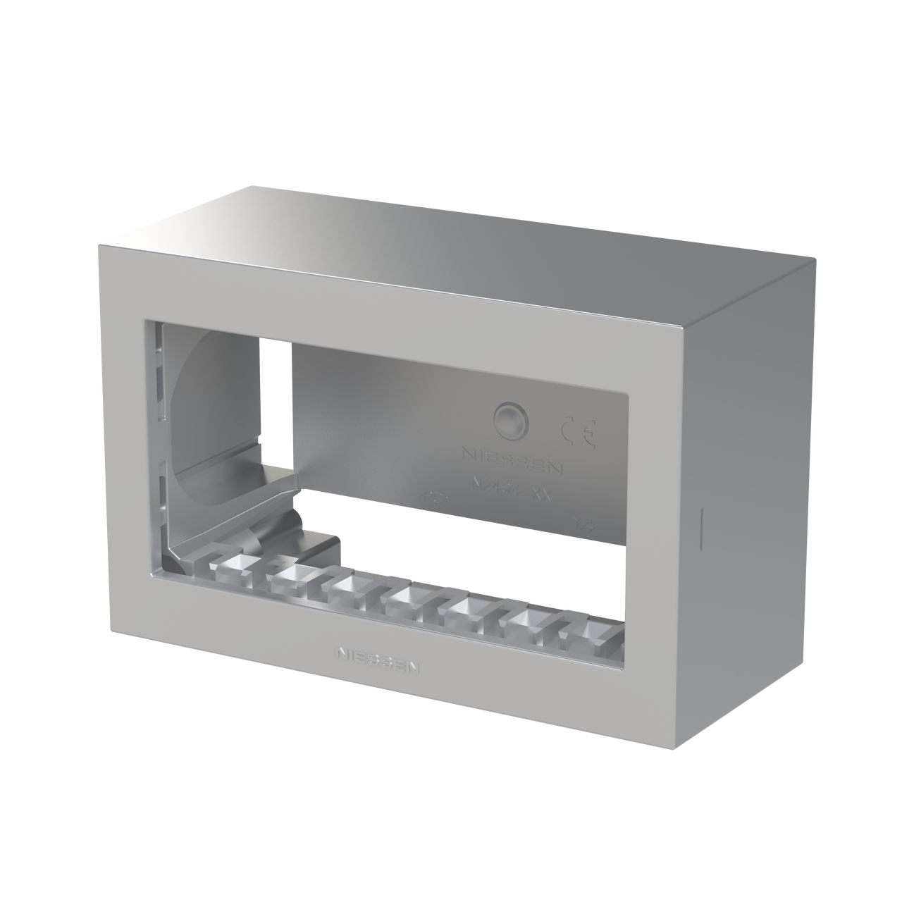 Box IP40 4-gang Silver - Zenit Waterproof – Immagine 3 di 3
