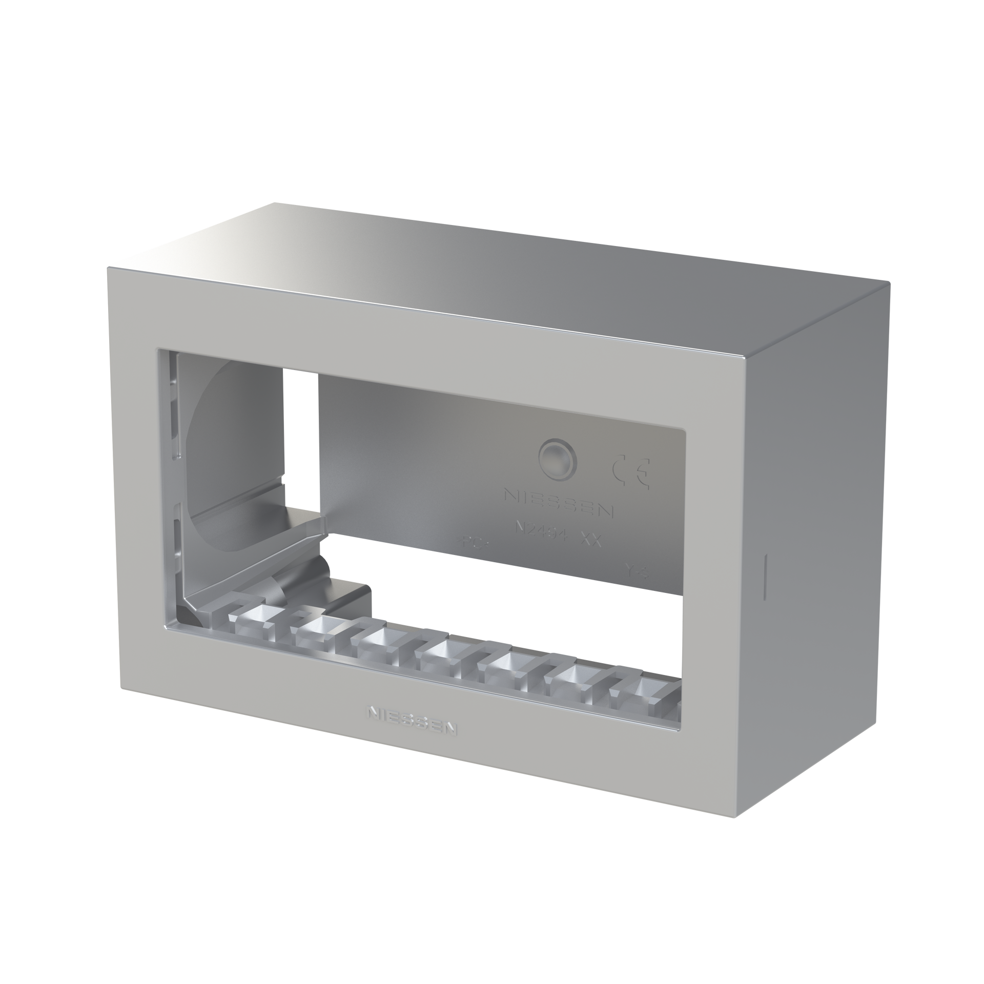 Box IP40 4-gang Silver - Zenit Waterproof – Immagine 3 di 3