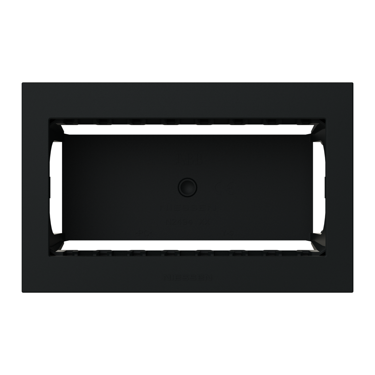 Box IP40 4-gang Black - Zenit Waterproof – Immagine 2 di 3
