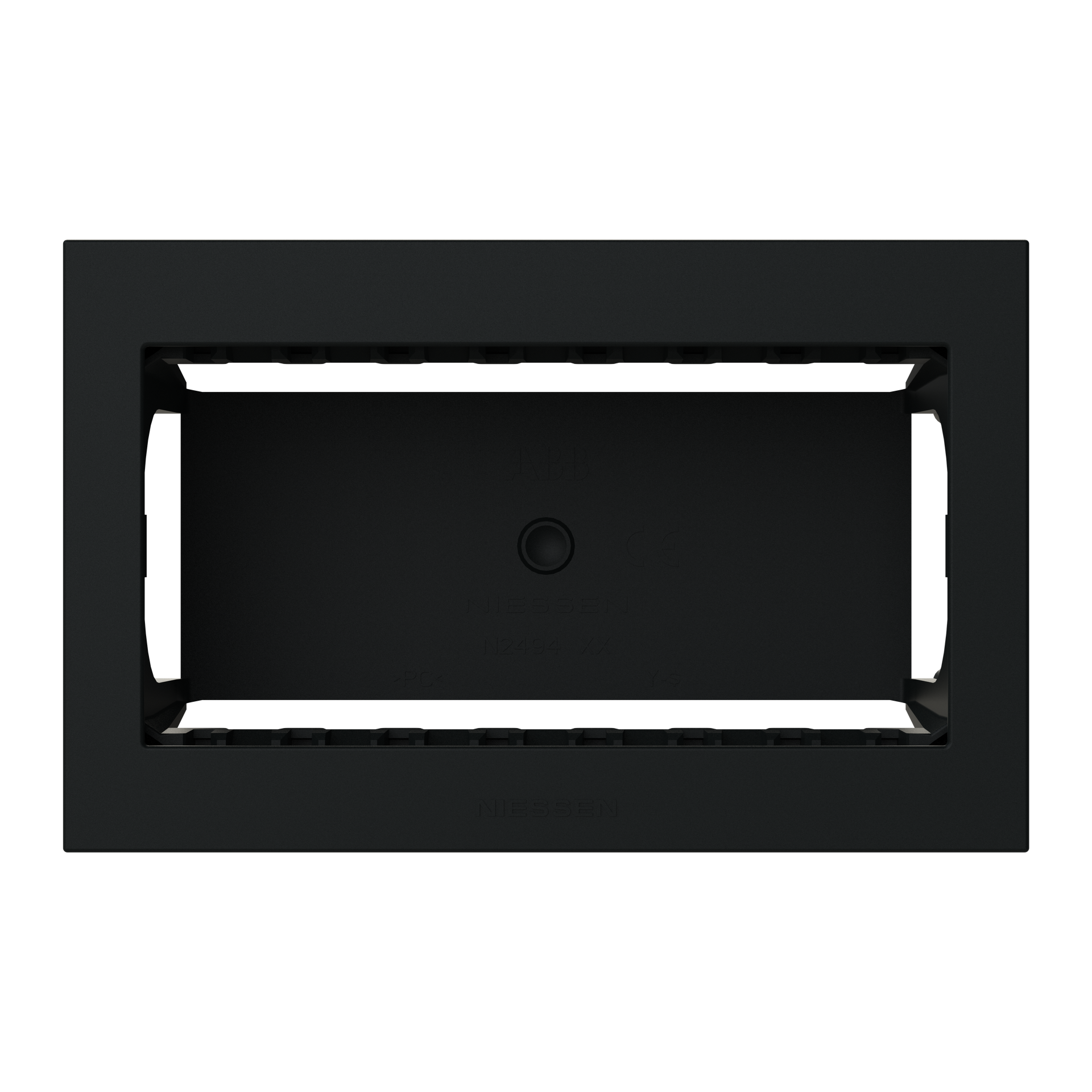 Box IP40 4-gang Black - Zenit Waterproof – Immagine 2 di 3