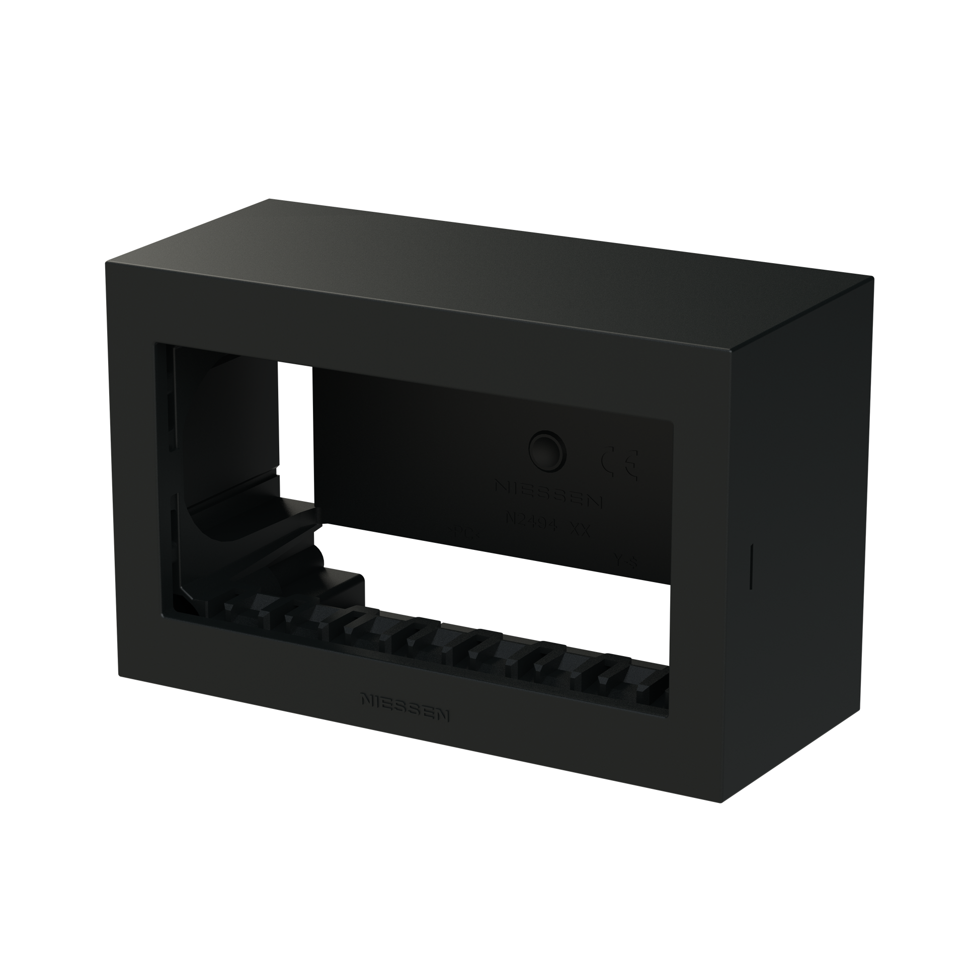 Box IP40 4-gang Black - Zenit Waterproof – Immagine 3 di 3