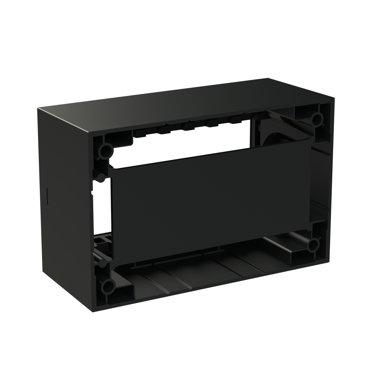 Box IP40 4-gang Black - Zenit Waterproof