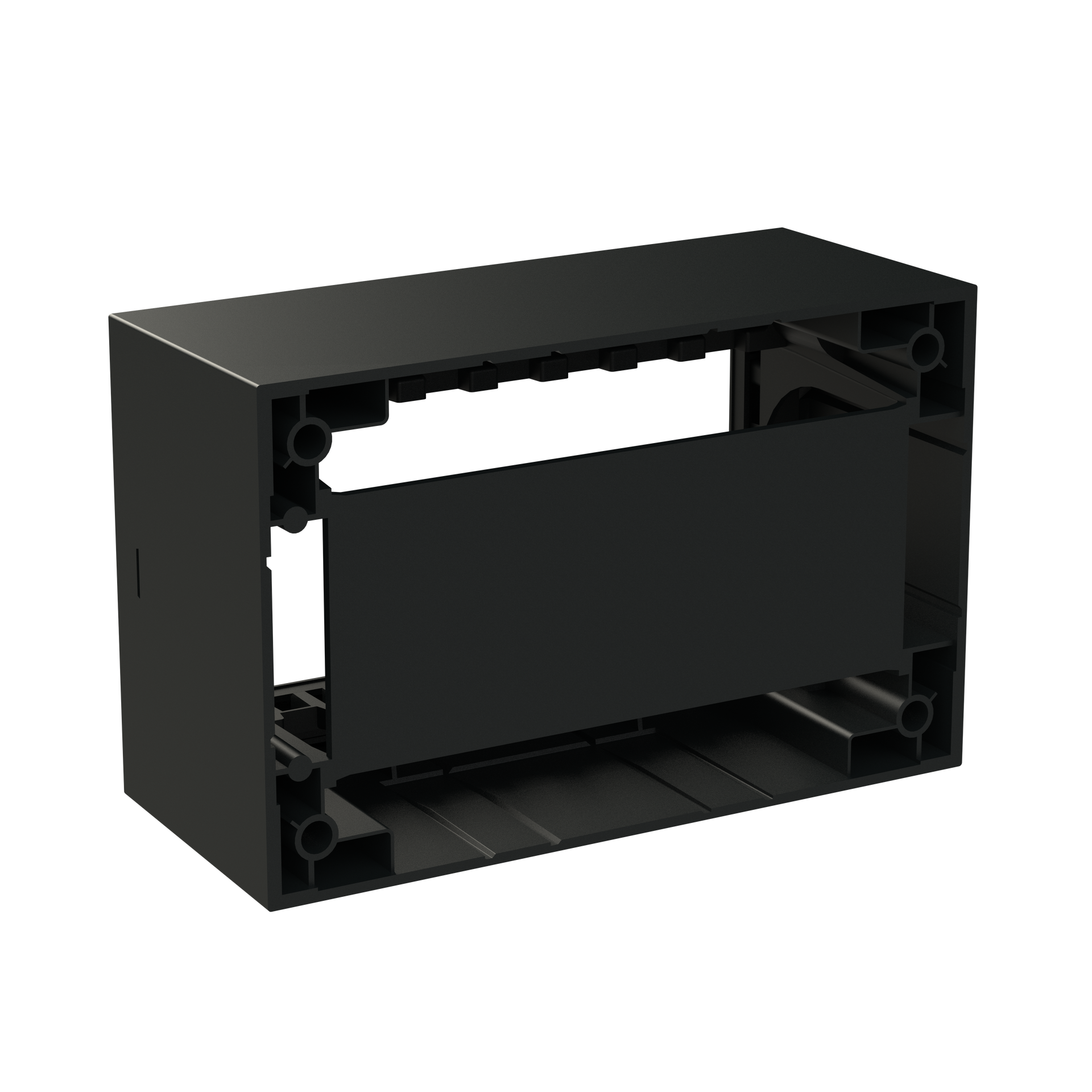 Box IP40 4-gang Black - Zenit Waterproof