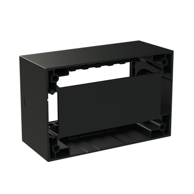 Box IP40 4-gang Black - Zenit Waterproof