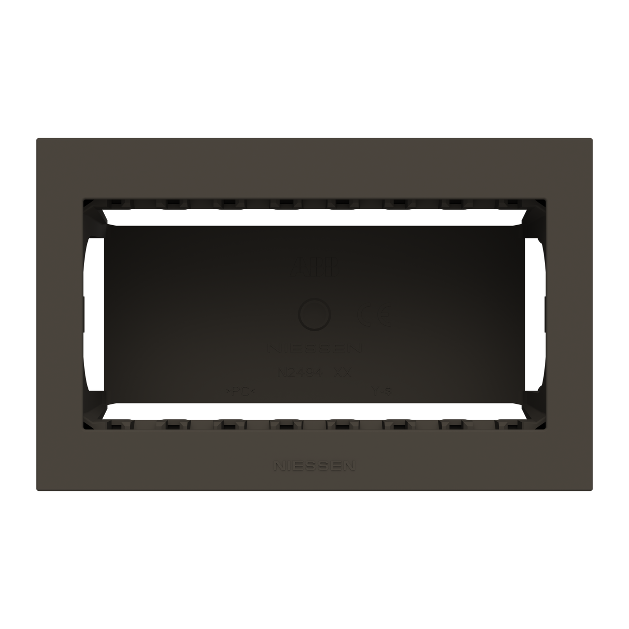 Box IP40 4-gang Anthracite - Zenit Waterproof – Immagine 2 di 3
