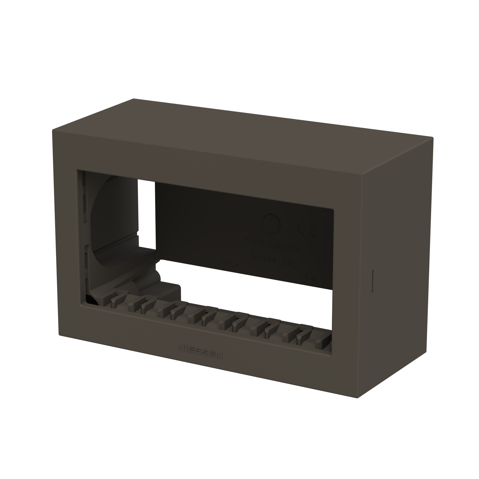 Box IP40 4-gang Anthracite - Zenit Waterproof – Immagine 3 di 3