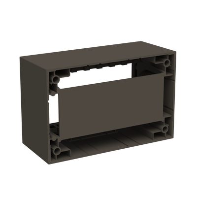 Box IP40 4-gang Anthracite - Zenit Waterproof