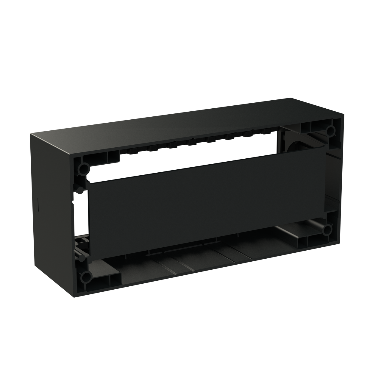 Box IP40 6-gang Black - Zenit Waterproof