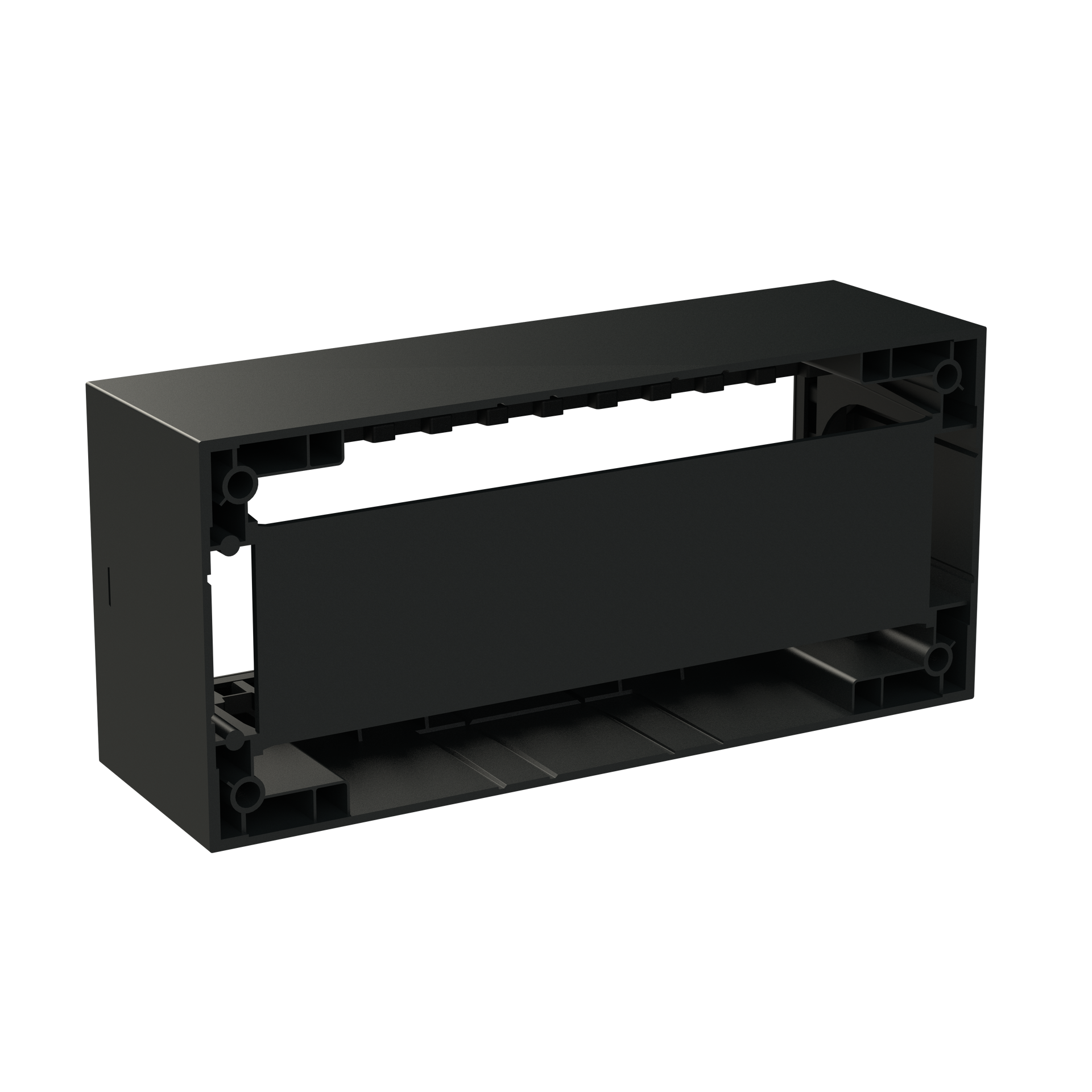 Box IP40 6-gang Black - Zenit Waterproof