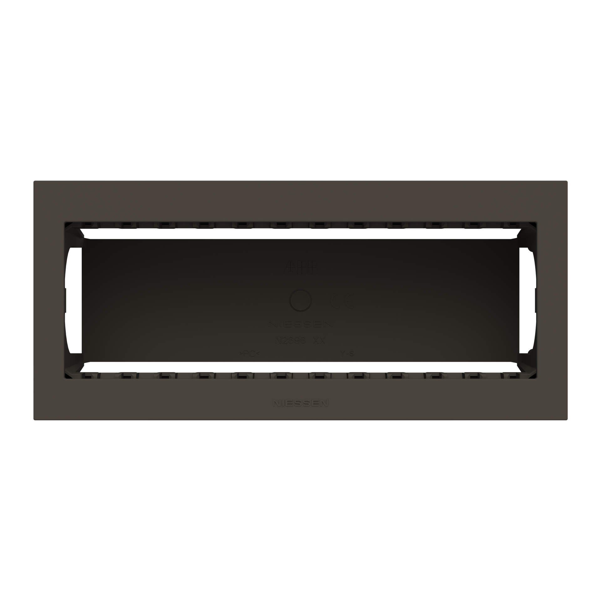 Box IP40 6-gang Anthracite - Zenit Waterproof – Immagine 2 di 3