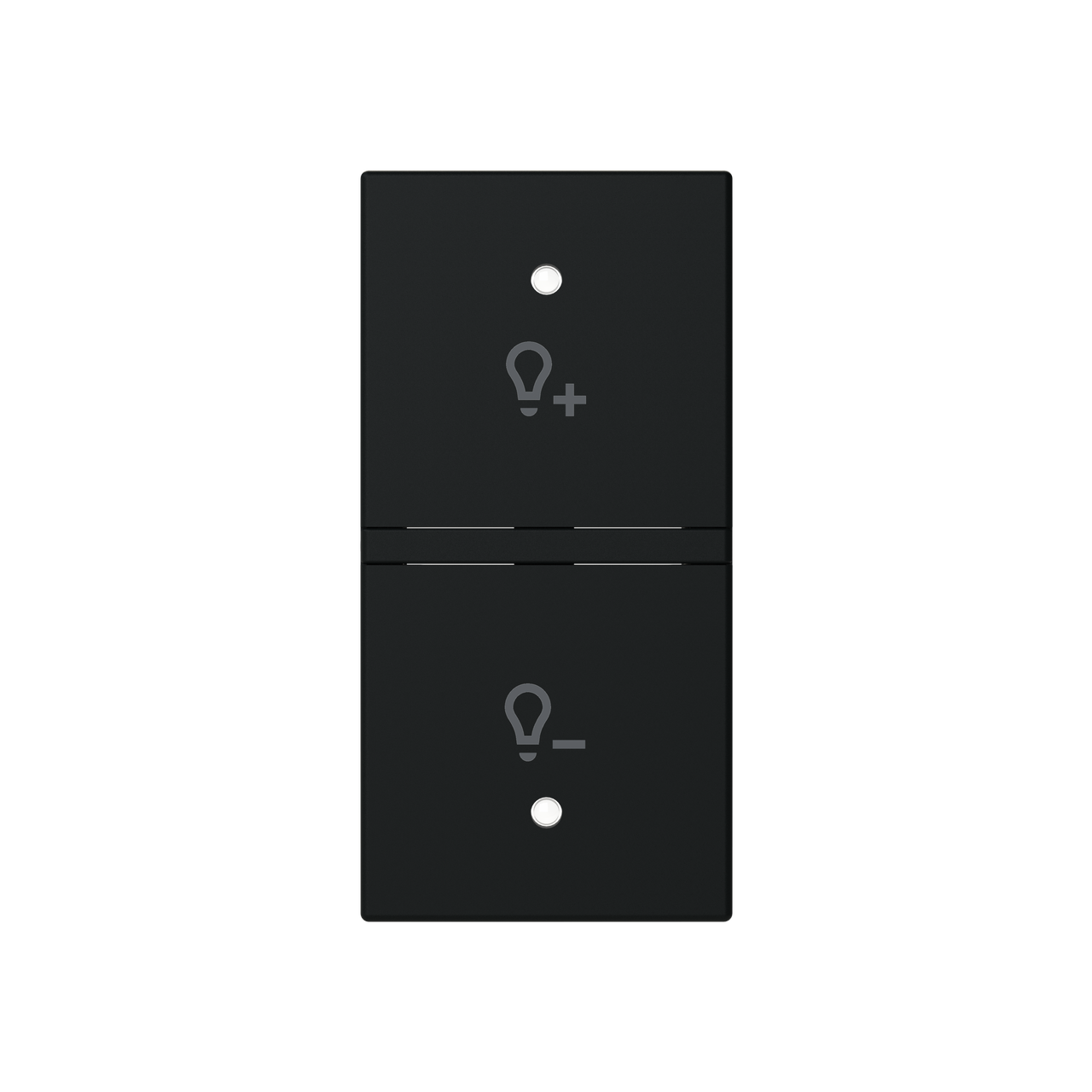 Rocker for Dimmer with Symbol "light" Matt Black - Zenit S