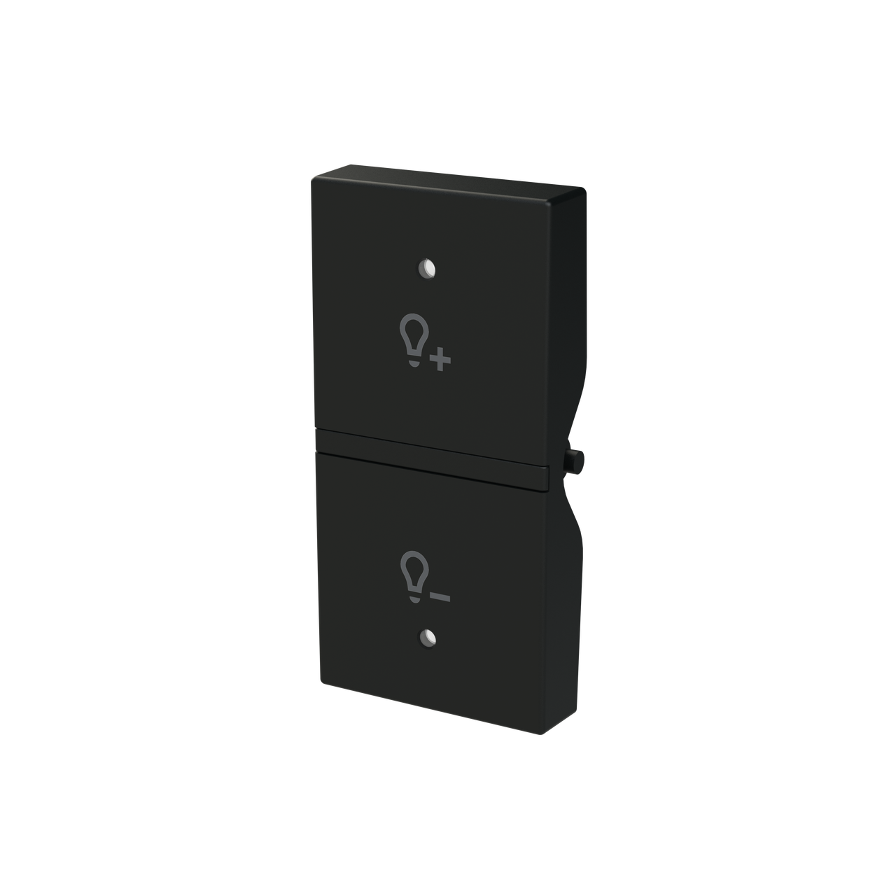 Rocker for Dimmer with Symbol "light" Matt Black - Zenit S – Immagine 3 di 3